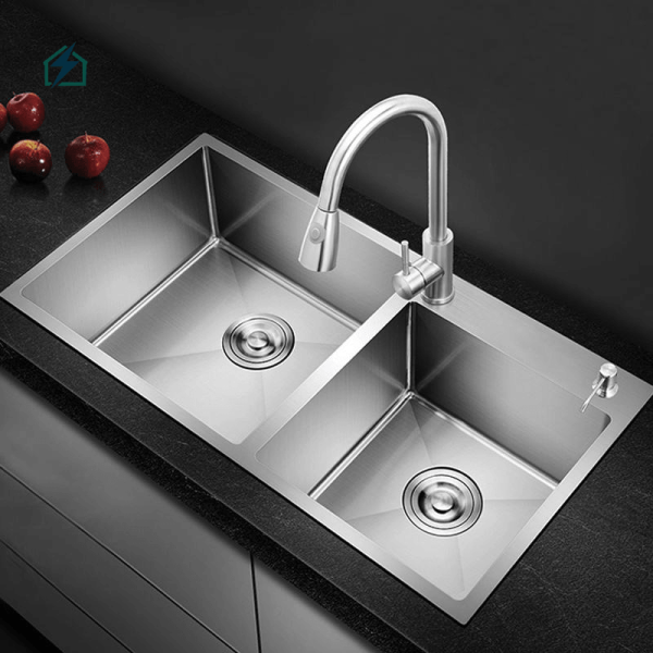 Black Double Bowl Kitchen Sink
