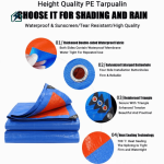 PE Waterproof Tarpaulin Sheet