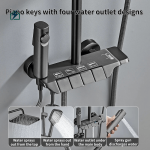 Piano Shower Set 4 Functions Rainfall Shower