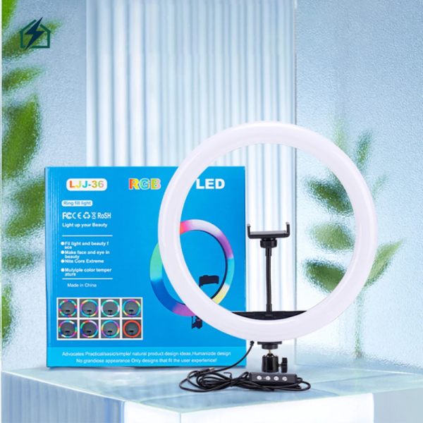 Prime Nexus 18-Inch Ring Light | 3-Phone Holder | Adjustable 2850-5000K