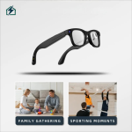 AI Smart Glasses with Camera & Real-Time Translation – 1080P Video, Voice Assistant, Music & Calls