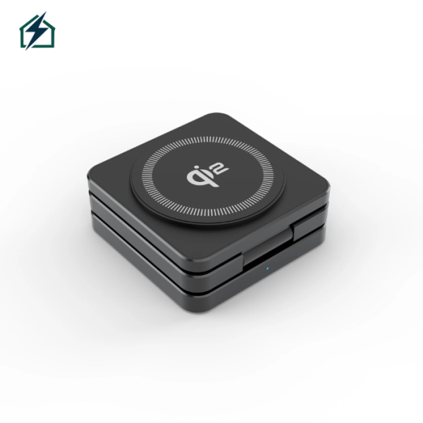 Qi2 3-in-1 Foldable Wireless Charger – Fast Magnetic Charging for Phone, Watch & Earbuds