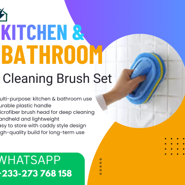 Multi-Purpose Cleaning Brush Set Ghana – Kitchen, Bathroom & Tile Scrub Brushes