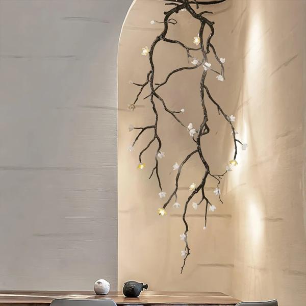 Luxury Copper Flower Branch Pendant Lamp – Villa & Hotel Lighting Ghana