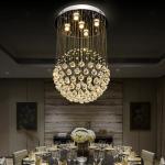Modern Spiral Crystal Rain Drop Chandelier 6002 – Luxury Ceiling Light