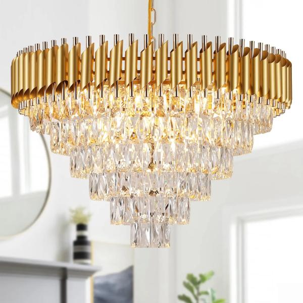 Modern European Luxury Crystal Chandelier