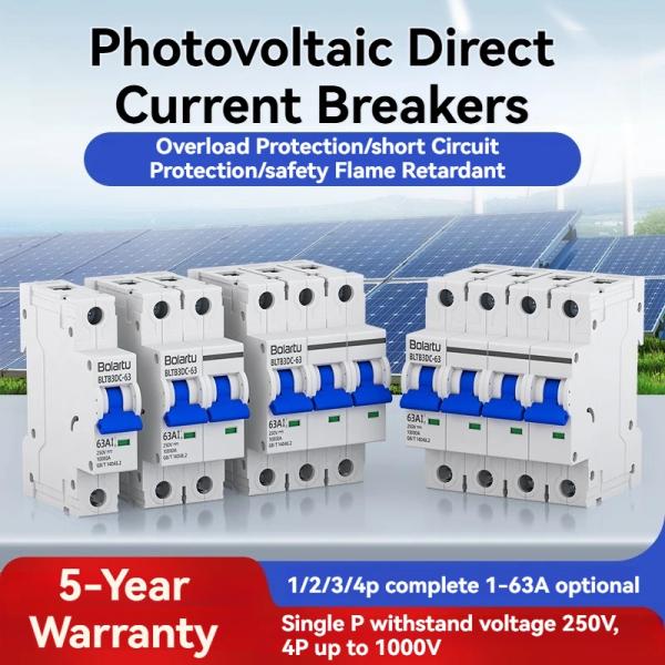 Bolartu 4 Pole DC Circuit Breaker (MCB) for Solar System – 500V/1000V/1500V