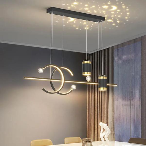Modern Nordic Long Strip Pendant Light – Dining Chandelier Ghana