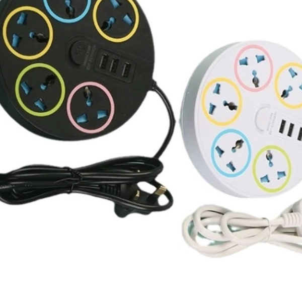 5 Way Extension Socket with USB & Type-C – Universal Power Strip Ghana