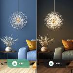 Modern Dandelion Firework Crystal Chandelier – Luxury LED Lighting Ghana