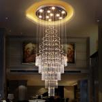 Nordic Long Crystal Chandelier 6079 – Luxury Staircase Ceiling Light