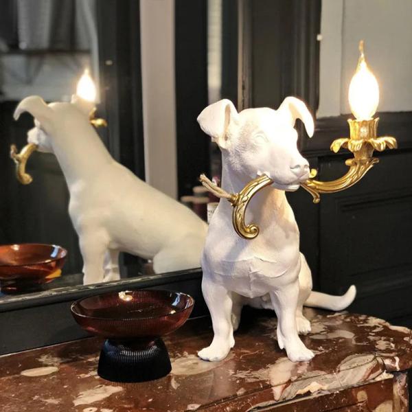 Dog Resin Statue Table Lamp – Decorative Bedside Lamp Ghana