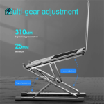 Double-Layer Foldable Aluminum Laptop Stand – Ergonomic & Cool for Laptops (Physical Item)