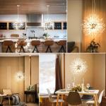 Modern Dandelion Firework Crystal Chandelier – Luxury LED Lighting Ghana