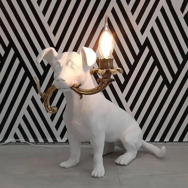 Dog Resin Statue Table Lamp – Decorative Bedside Lamp Ghana