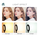 Prime Nexus 18-Inch Ring Light | 3-Phone Holder | Adjustable 2850-5000K