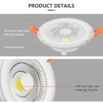 New Arrival Modern Design PANEL LED Glass Downlight – LED Ceiling Light Ghana