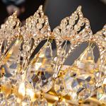 French Basket Empire Crystal Chandelier – Luxury LED Lighting Ghana