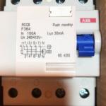 ABB 4 Pole Circuit Breaker 100A 30mA – Industrial Power Protection Ghana