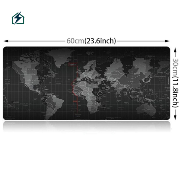 Extended Large Gaming Mouse Pad – Anti-Slip Soft Rubber Keyboard Mat 60x30cm