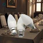 5W LED Candle Bulb E27 Warm White Energy Saving Light