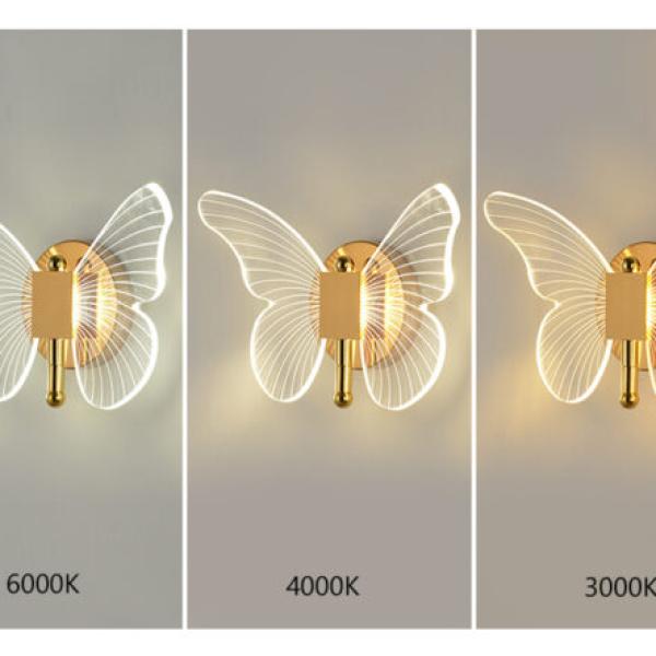 Gold Butterfly LED Wall Light – Modern Decorative Wall Lamp Ghana