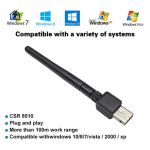 Feasycom FSC-BP119 USB Bluetooth 4.0 Dongle – 100m Wireless Audio & Data Adapter for Windows Laptop