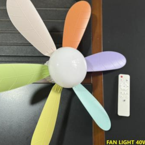 Socket Fan Light E27 with Remote – LED Ceiling Fan Bulb for Bedroom & Kitchen