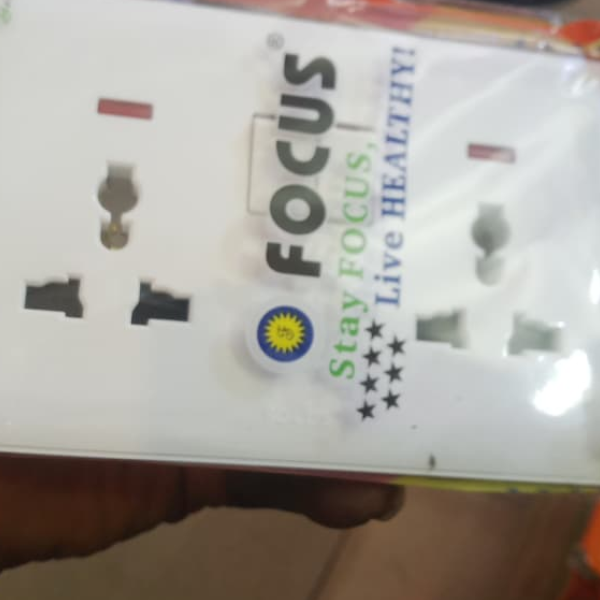 Focus 13A Double Socket | Prime Nexu Store Ghana