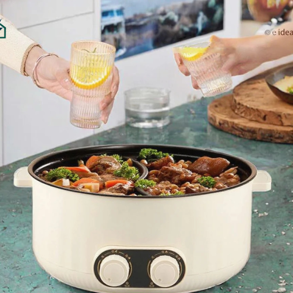 CHC 6L Dual-Flavor Electric Hot Pot with Independent Temperature Control