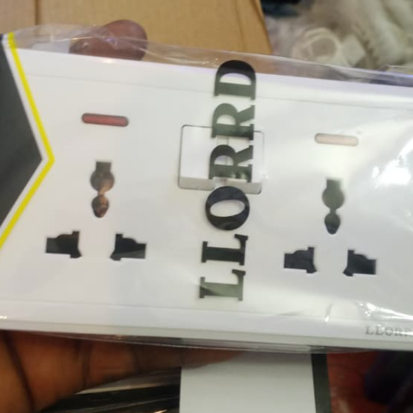 LLORRD 13A Double Socket | UK Wall Power Socket Ghana