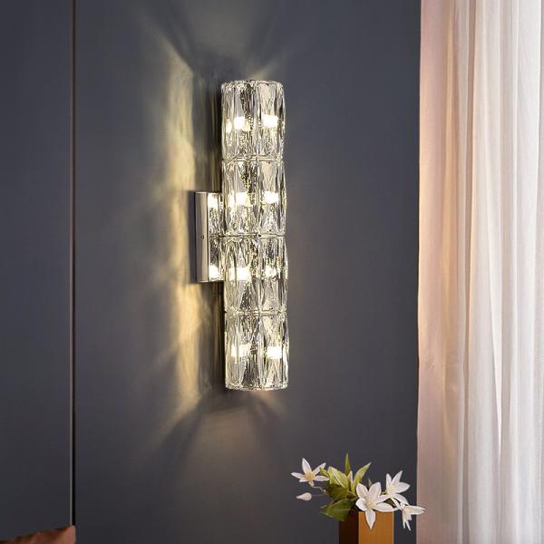 Modern Crystal Wall Lamp – Chrome Luxury Wall Light