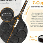 7-Hole Breakfast Pan Ghana – Pancakes, Waffles, Crepes