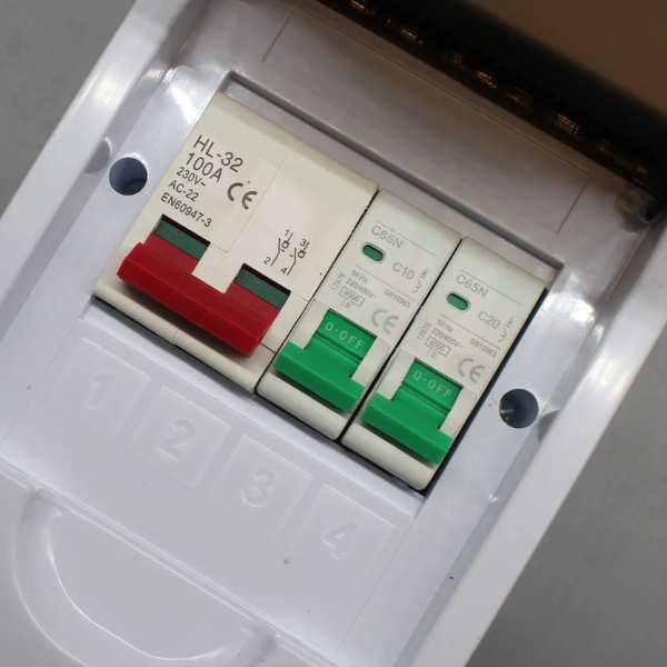 2 Way Outdoor ABS Distribution Box IP40 – Circuit Breaker Power Box