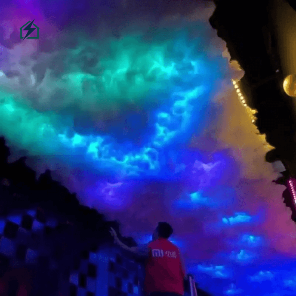 APP Control Thunder Cloud RGB Ceiling Light 5meter – Gaming & Room Decor