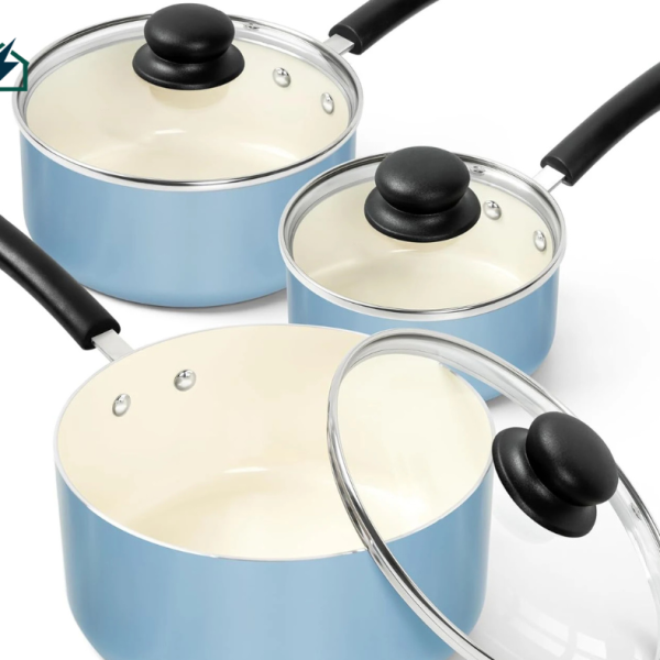 Aluminum Ceramic Non-Stick Cookware Set Ghana – Durable Home Kitchen Pots