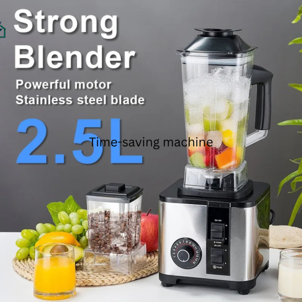 Heavy-Duty Stainless Steel Blender – Smoothies & Ice Crushing