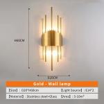 Modern Crystal Wall Lamp with Fabric Shade – Dimmable Luxury Wall Light