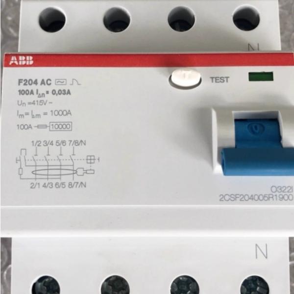 ABB F204 AC 100A RCCB 4 Pole 30mA – Earth Leakage Circuit Breaker Ghana