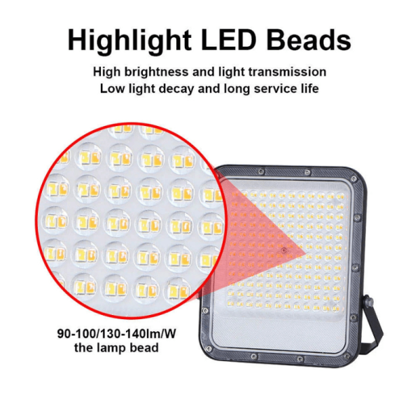 100W COB LED Floodlight – IP66 Waterproof High Bright Outdoor Security Light for Ghana