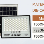 100W Solar LED Flood Light Outdoor – IP67 Waterproof Security Light with Solar Panel for Ghana