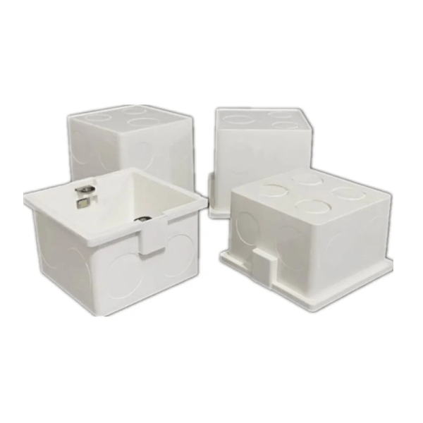 86 Type PVC Switch Box – Standard Wall Mount Electrical Back Box for Switches & Sockets in Ghana