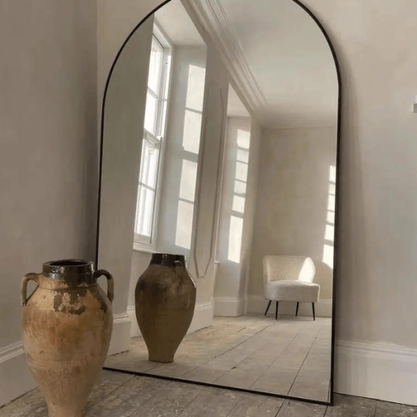 Luxury Arched Full Length Mirror – Modern Standing & Wall Dressing Mirror for Bedrooms, Salons & Boutiques Ghana