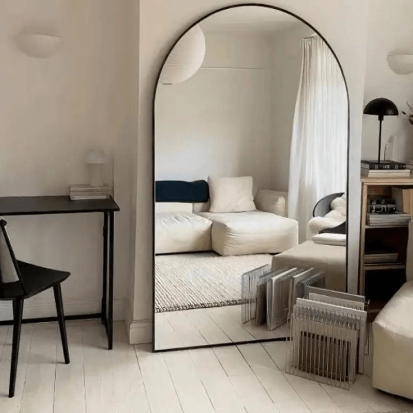 Luxury Arched Full Length Mirror – Modern Standing & Wall Dressing Mirror for Bedrooms, Salons & Boutiques Ghana