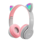 Cute Cat Ear RGB Gaming Headset with Mic – Bluetooth 5.1 LED Gaming Headphones for Ghana