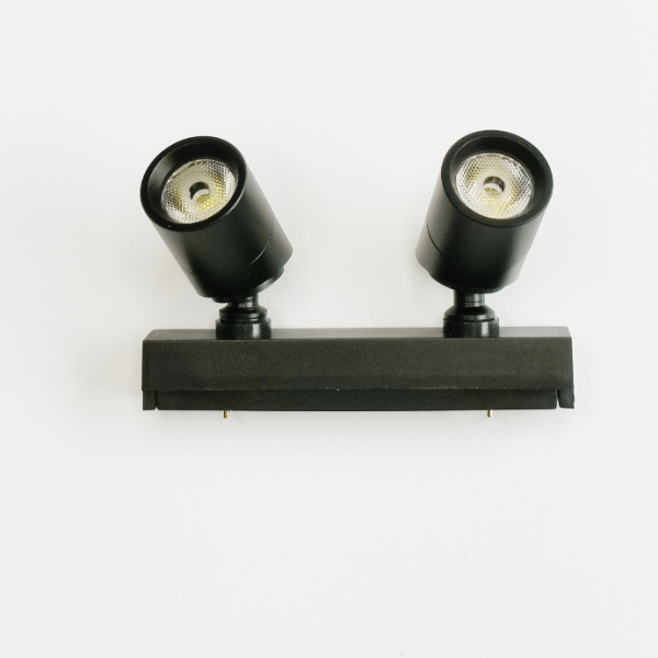 Double Head LED Track Spotlight – Adjustable Display & Shelf Lighting for Shops and Showrooms Ghana