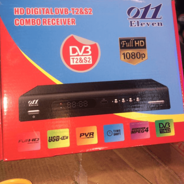 DVB Combo Full HD WiFi Set Top Box – 1080P Digital TV Decoder with WiFi & YouTube in Ghana