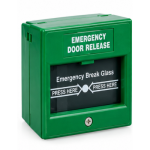 Emergency Door Release Break Glass Call Point – Green