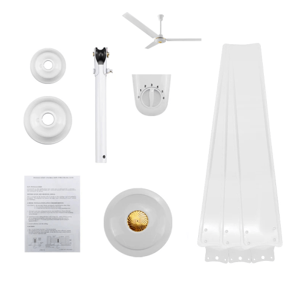 FOCUS 56” Ceiling Fan with Remote Control – Energy-Efficient 5-Speed Ceiling Fan for Homes & Offices in Ghana