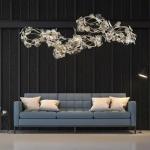 Luxury Flower Shape Crystal Chandelier – Modern LED Crystal Ceiling Light for Homes, Hotels & Villas Ghana
